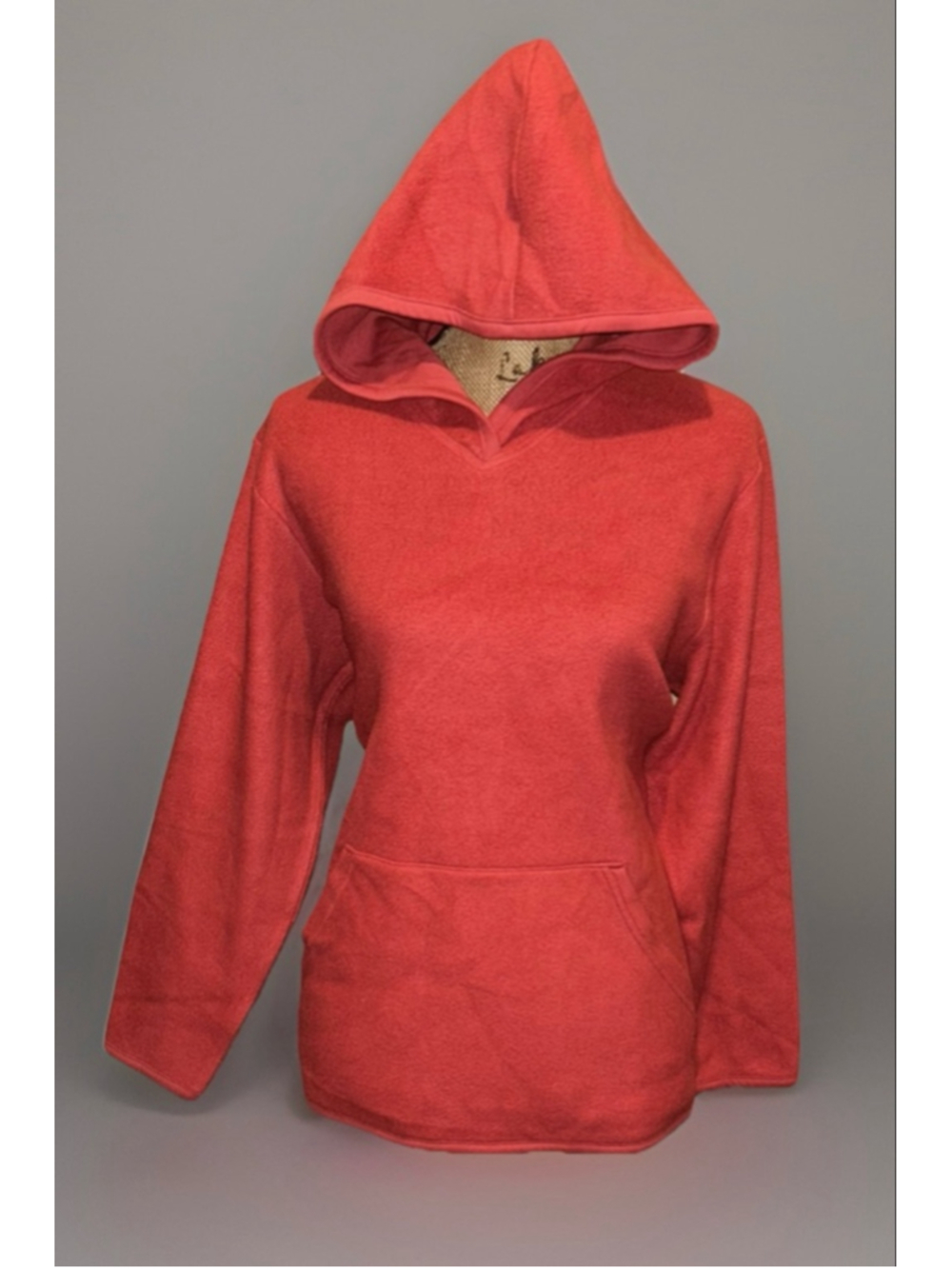 Women's L.L.Bean Red Fleece Hoodie Size M